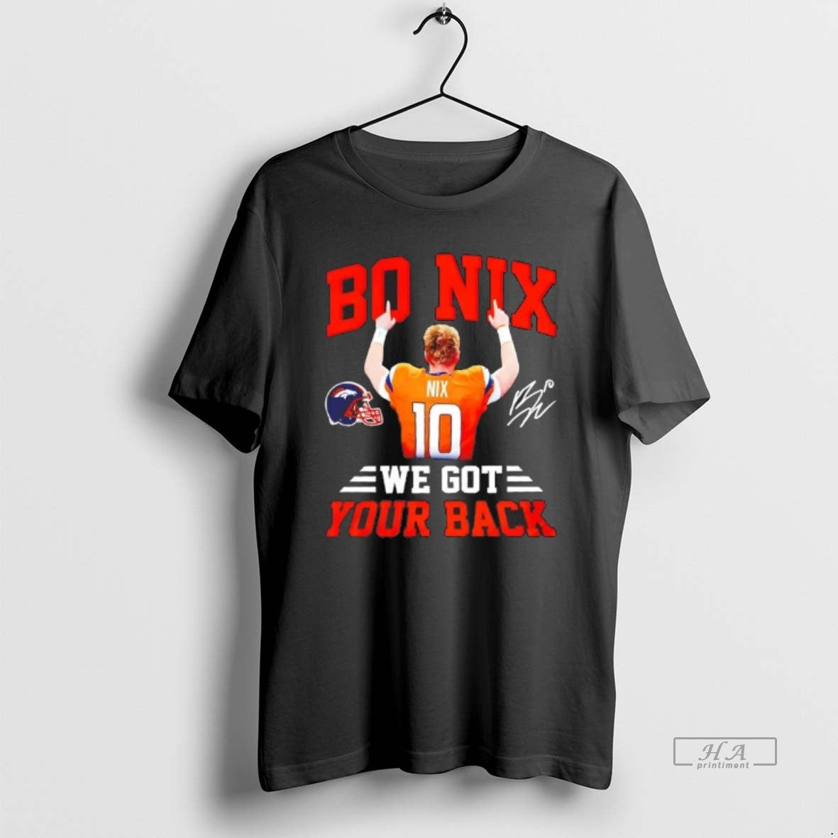 Official Bo Nix We Got Your Back Signature