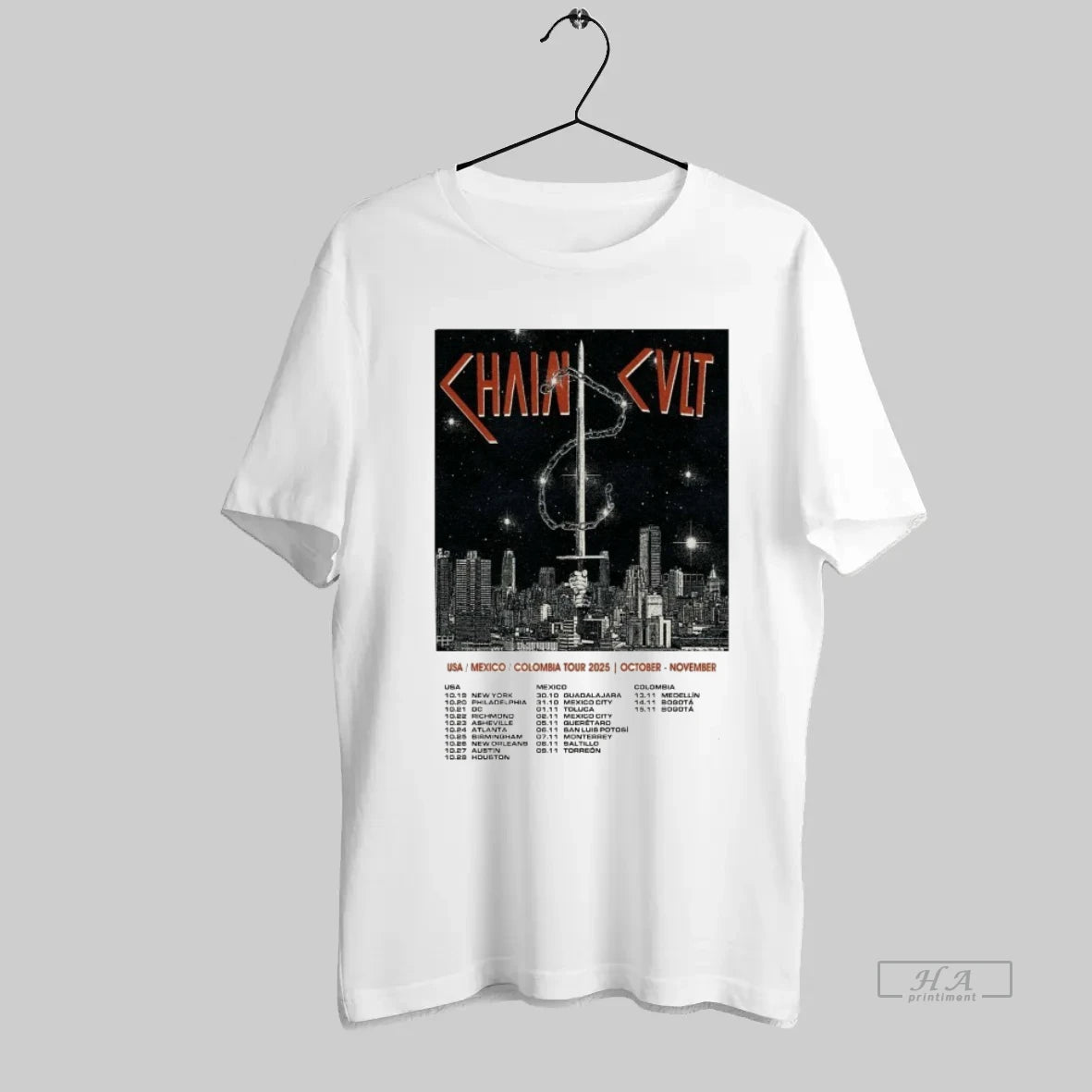 Official Chain Cult Mexico Colombia Tour Oct Nov 2025