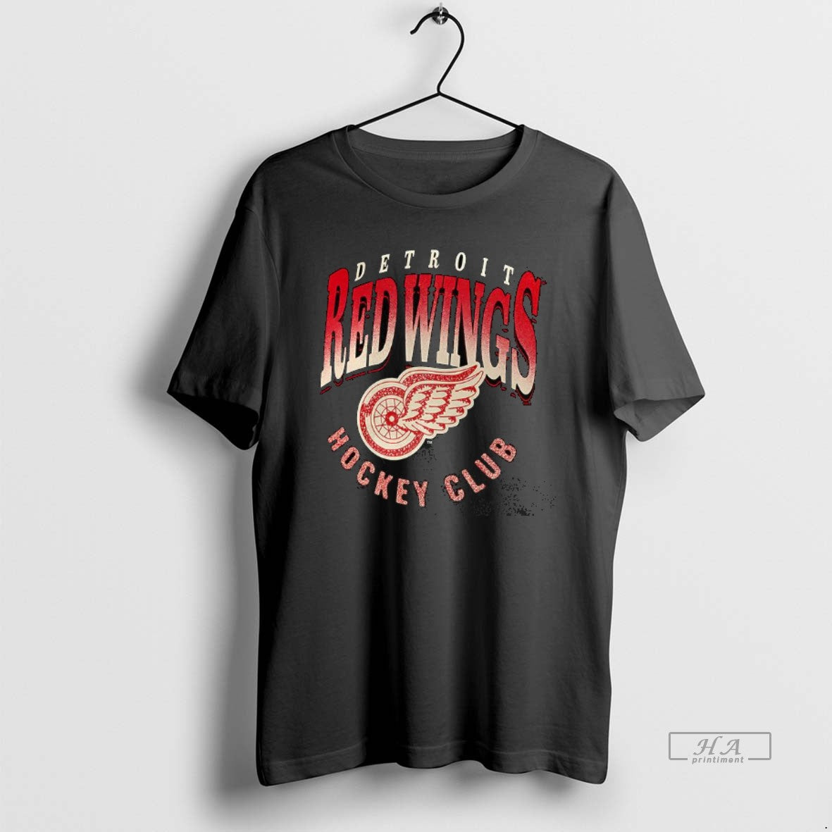 Official Detroit Red Wings Hockey Club Retro Logo