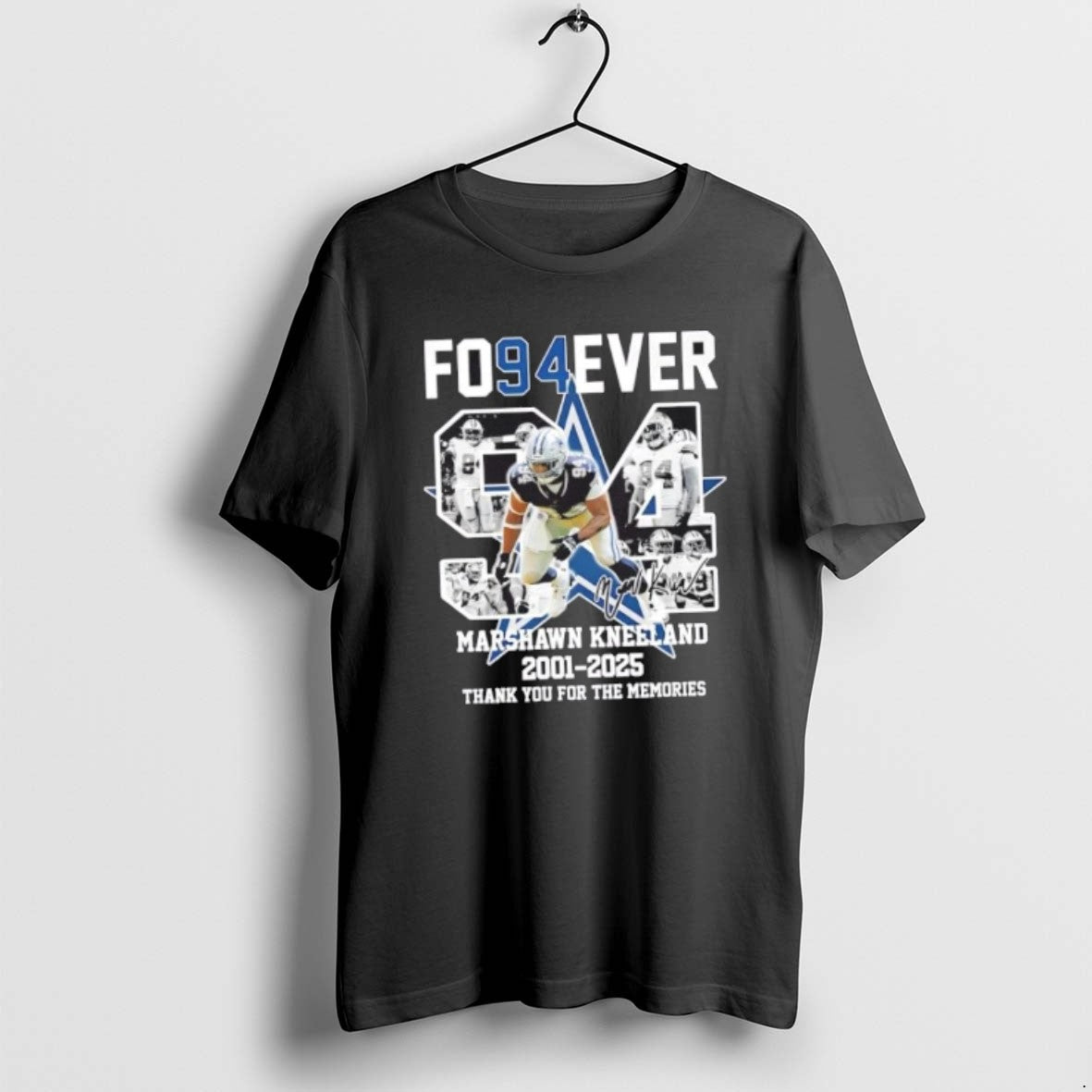 Official Forever 94 Dallas Cowboys Marshawn Kneeland 2001 2025 Thank You For The Memories Signature