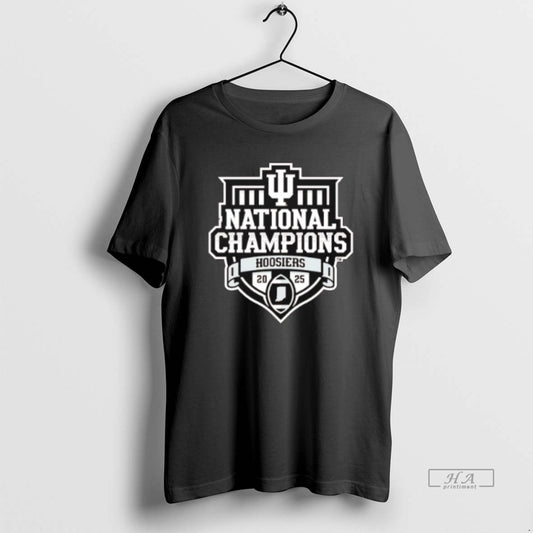 Official Indiana Football National Champions 2025 Shield Logo