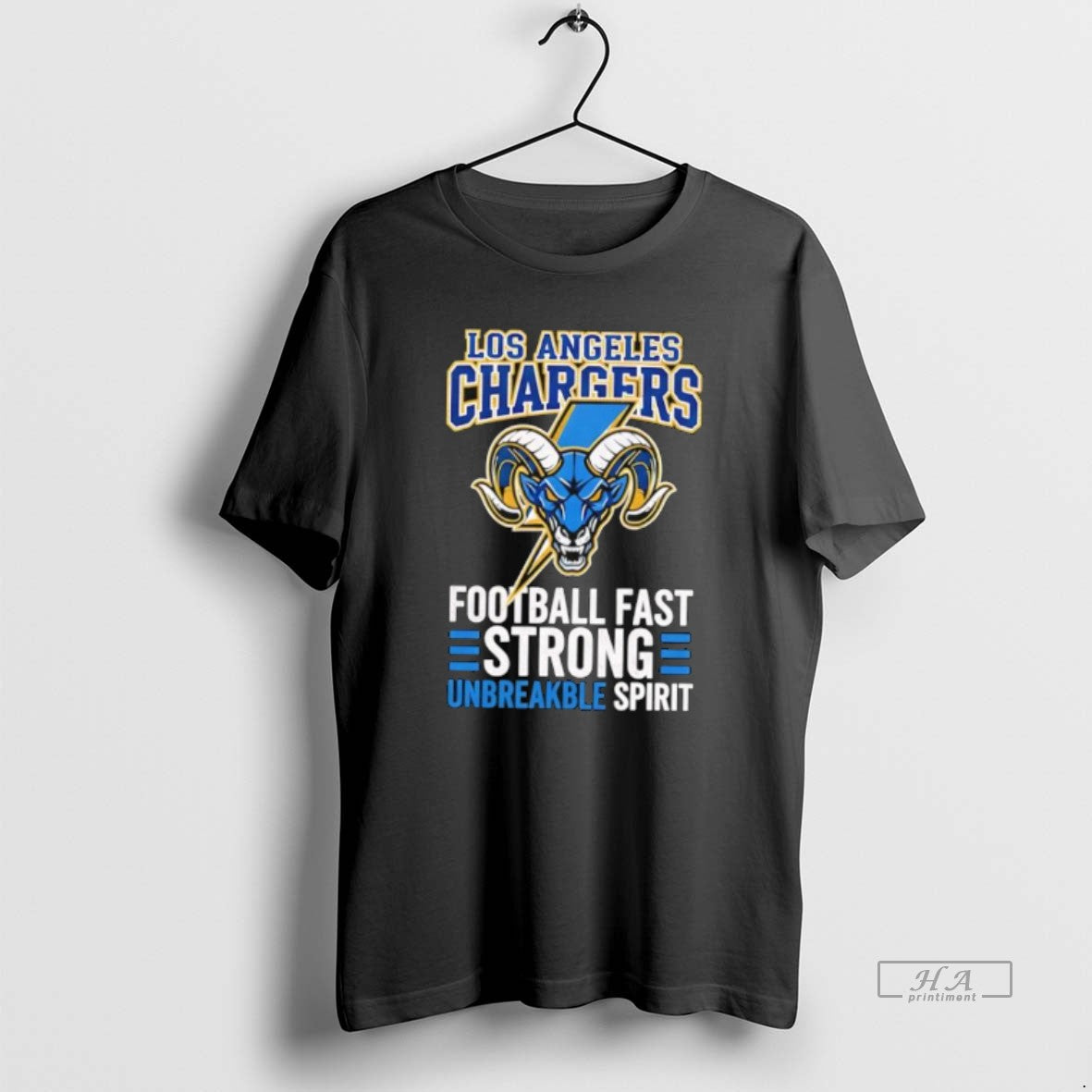Official Los Angeles Chargers Football Fast Strong Unbreakable Spirit