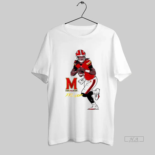 Official Malik Washington Superstar Pose Maryland Football Signature