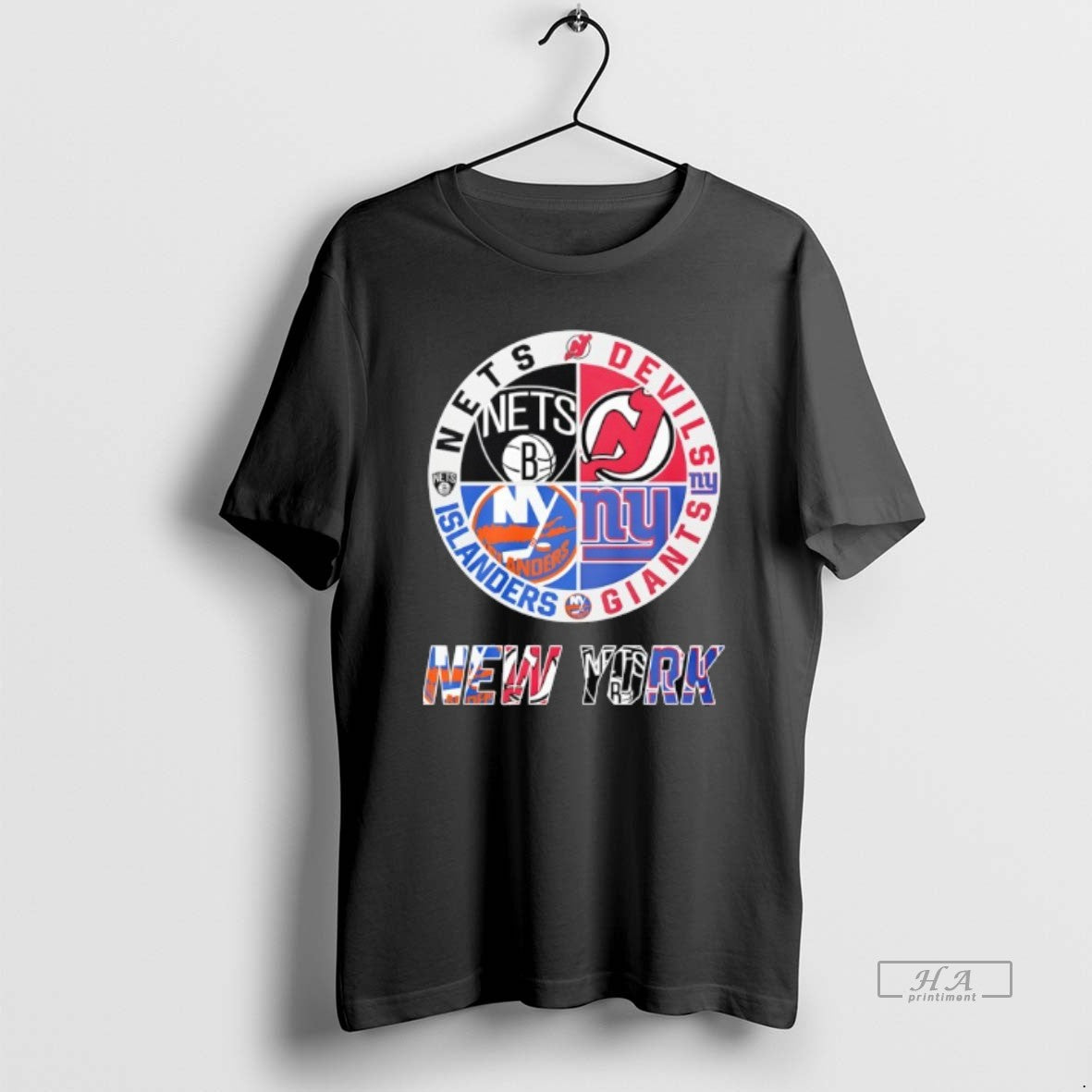 Official New Jersey Devils Brooklyn Nets New York Islanders New York Islanders Mashup Logo