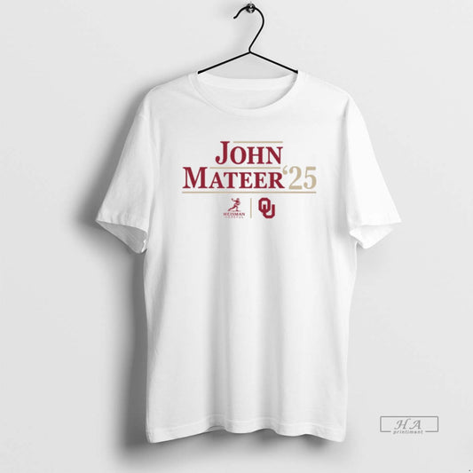 Official Oklahoma Sooners Ncaa Football John Mateer 25 Heisman Campaign