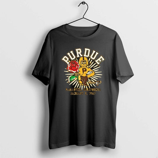 Official Purdue Boilermakers Gold Homefield Football 1967 Rose Bowl Pasadena California January 2nd 1967