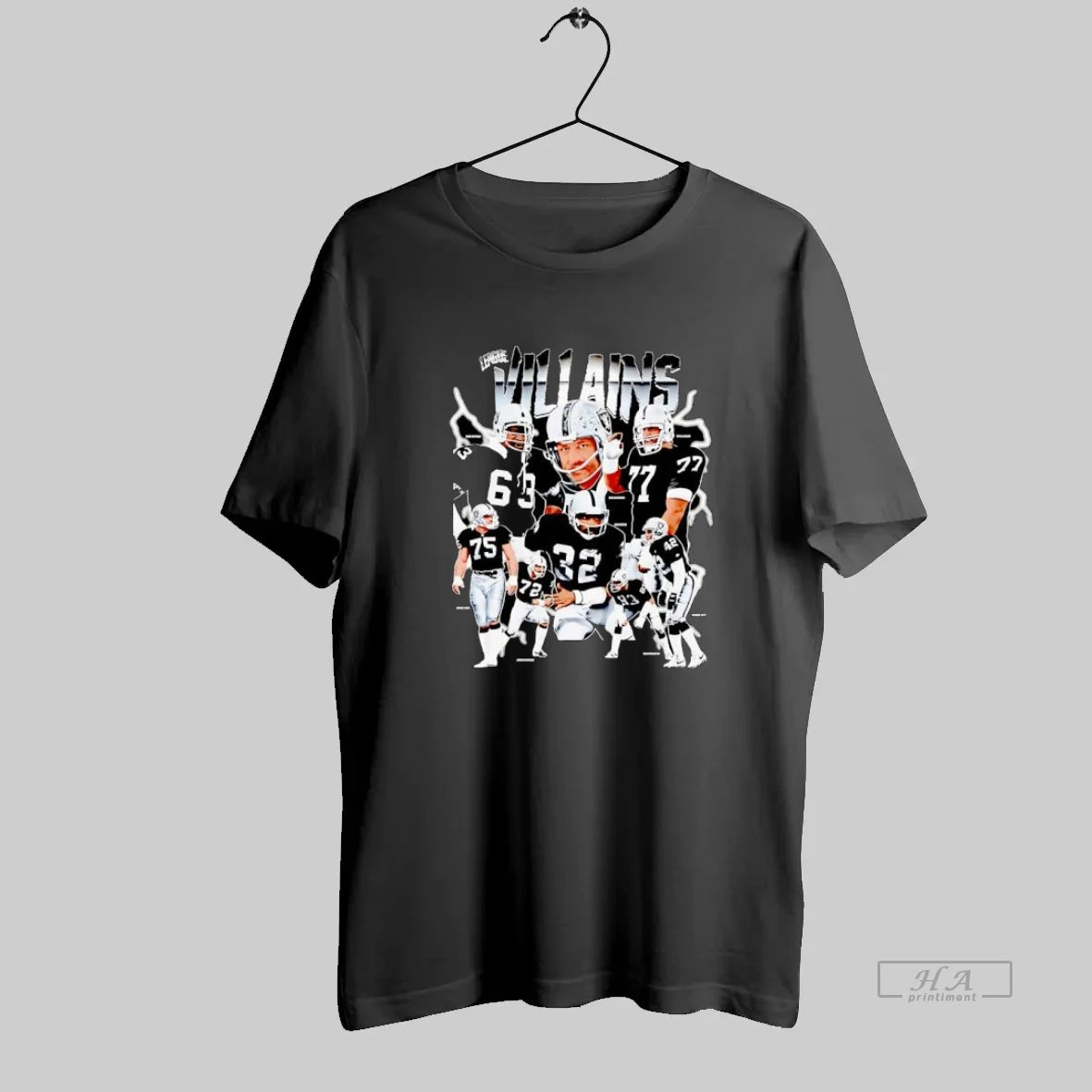 Official Raiders League Villains Football Players Vintage