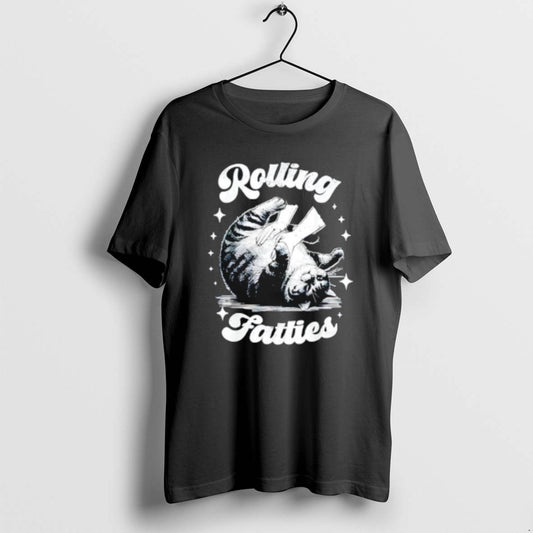 Official Retro Funny Rolling Fatties Vintage Sarcastic Cat Meme