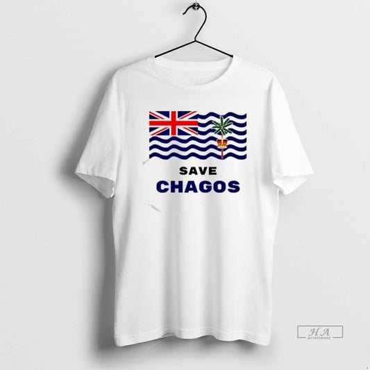 Official Save Chagos Flag Graphic