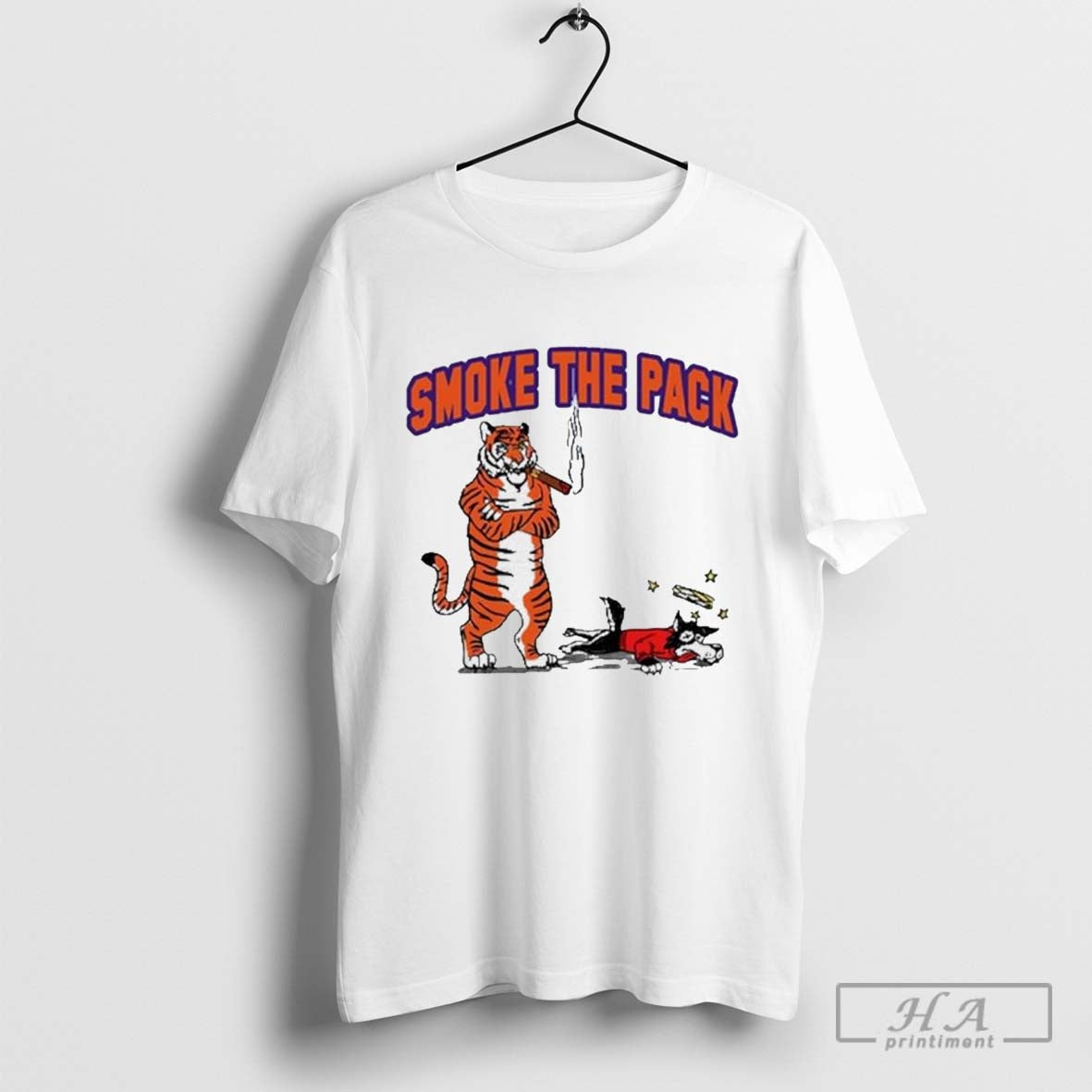 Official Smoke The Pack Clemson Tigers Vs Nc State Wolfpack Graphic