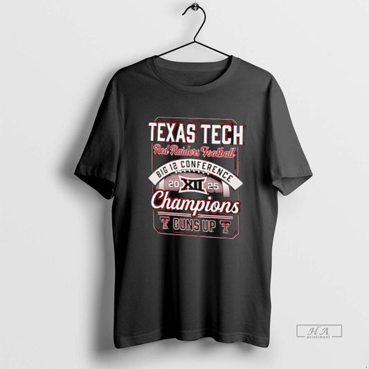 Official Texas Tech Red Raiders Football Big 12 Conference Champs Guns Up 2025