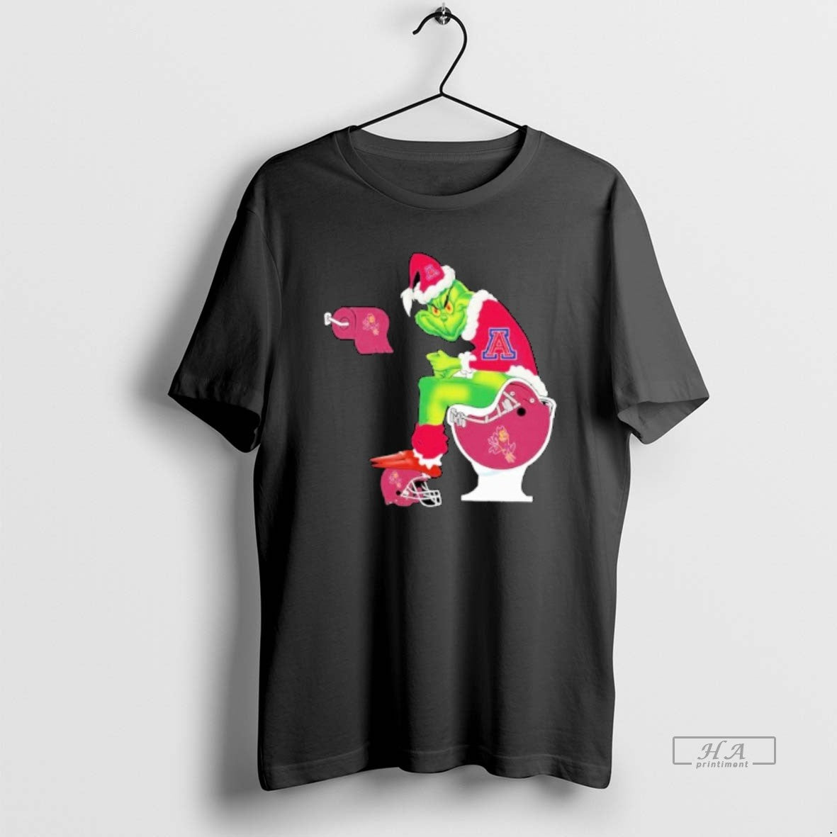 Official The Grinch Arizona Wildcats Sitting On Toilet Arizona State Sun Devils Holiday Christmas
