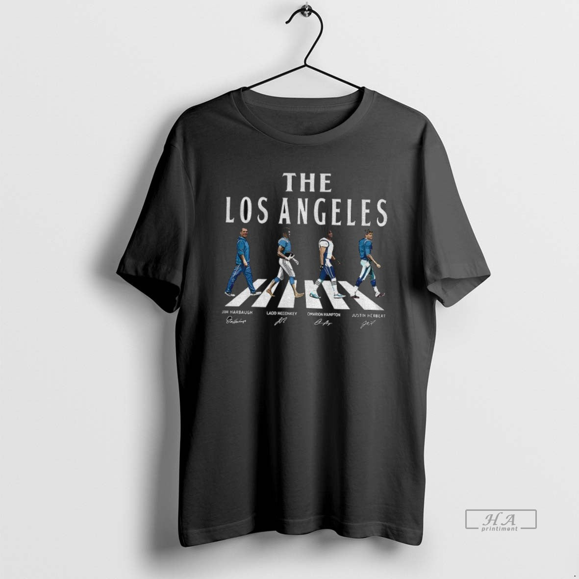 Official Trendy Jim Harbaugh Ladd Mcconkey Omarion Hampton And Justin Herbert The Los Angeles Chargers