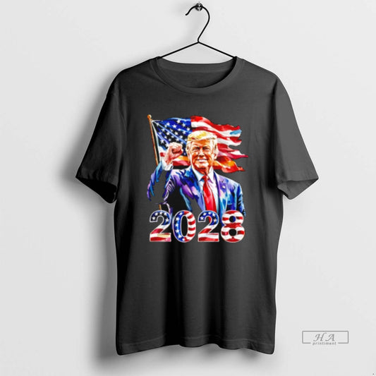 Official Trendy Trump For President 2028 Usa Flag