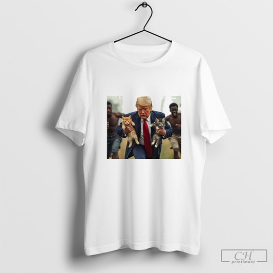 Official Trump Holding Cat Vote Trump Pets For Trump Vote President 2024 T Shirts