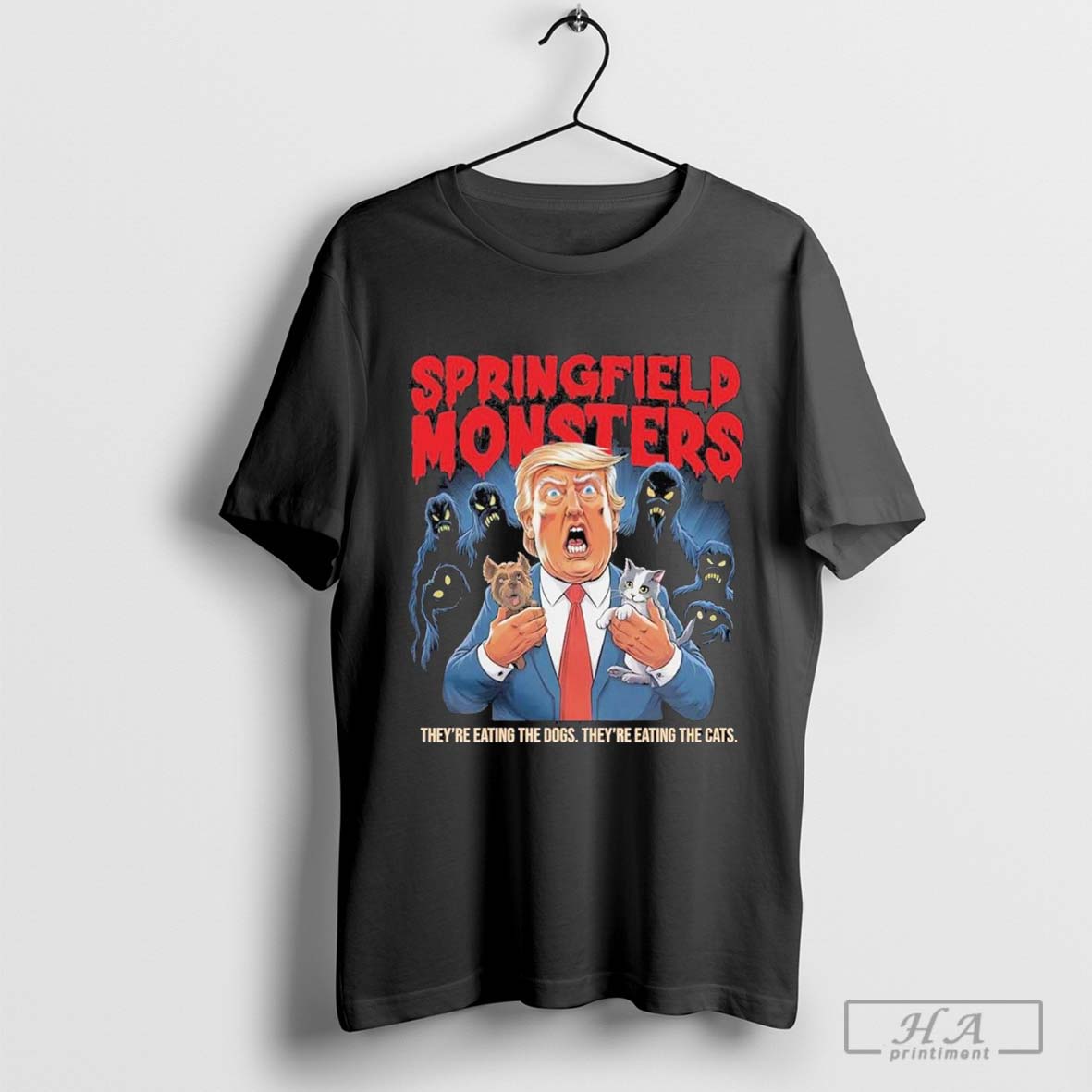 Official Trump Springfield Monsters Theyre Eating The Dogs Theyre Eating The Cats