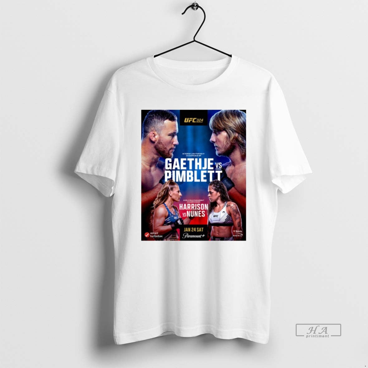 Official Ufc 324 Justin Gaethje Vs Paddy Pimblett Kayla Harrison Vs Amanda Nunes January 24