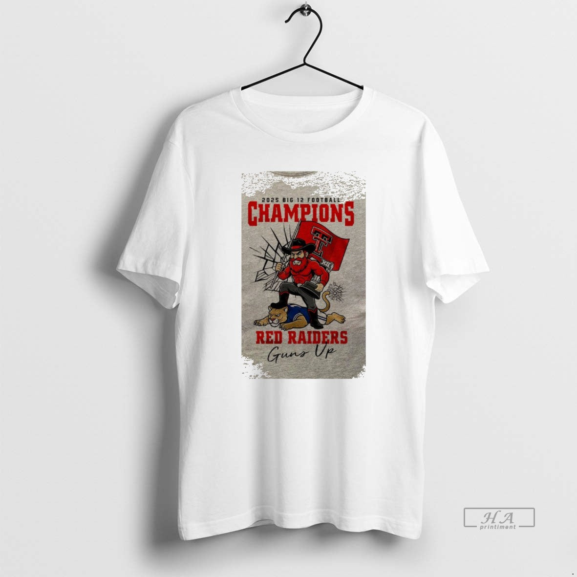 Official Wxkjq9by Texas Tech Red Raiders Ncaa 2025 Big 12 Football Champions Guns Up