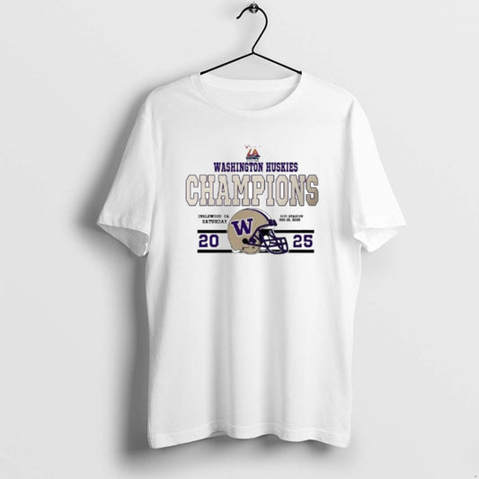 Official Washington Huskies Football Champions 2025 Bucked Up La Bowl Hosted Helmet
