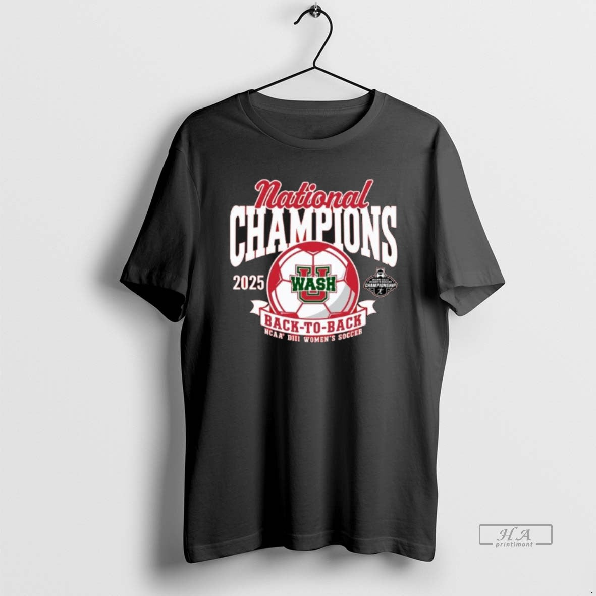 Official Washington University Womens Soccer 2025 Diii Back To Back National Champions