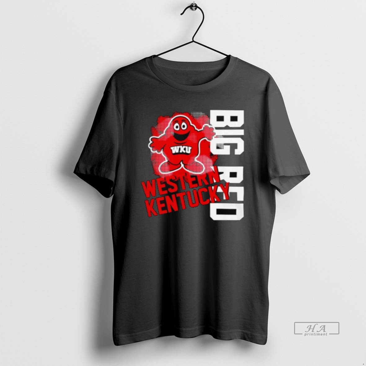 Official Western Kentucky Hilltoppers Logo Vertical Mascot Big Red
