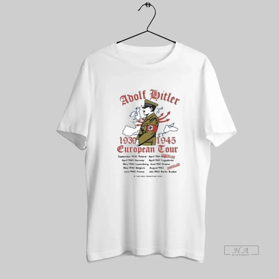 Official Wwii Adolf Hitler European Tour Design 1939 1945