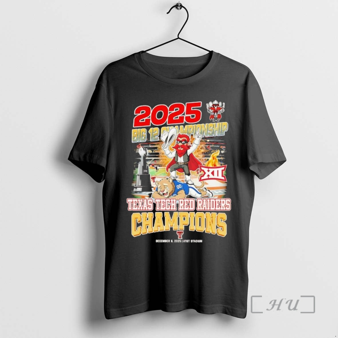 Officials 2025 Big 12 Championship Texas Tech Red Raiders Champions