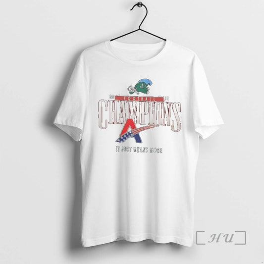 Officials 2025 Green Wave Football Champions It Just Means More 2 Sided Premium T Shirts