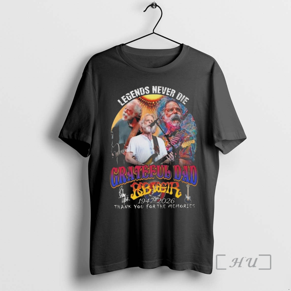 Officials Bob Weir Grateful Dead Legends Never Die 1947 2026 Signature Thank You For The