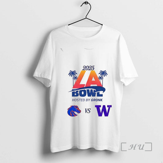 Officials Boise State Broncos Vs Washington Huskies Football 2025 La Bowl Matchup Premium T Shirts