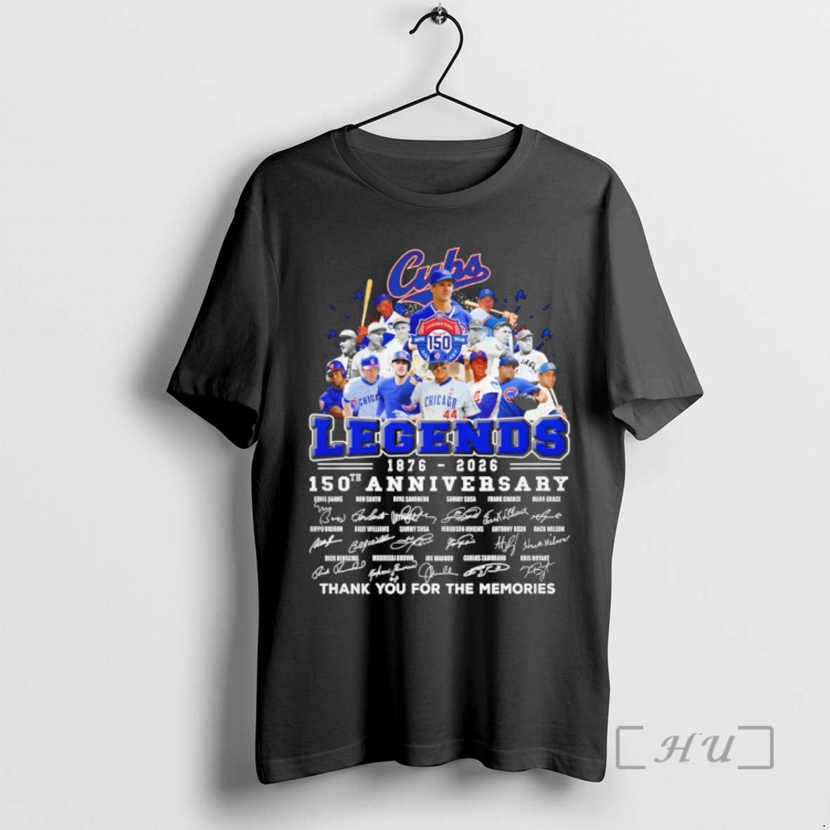 Officials Chicago Cubs Baseball Legends 1876 2026 150th Anniversary Thank You For The Memories Premium