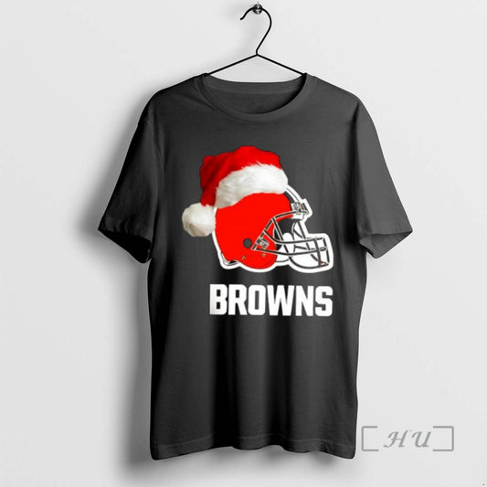 Officials Cleveland Browns 2025 Santa Hat Logo Football Christmas