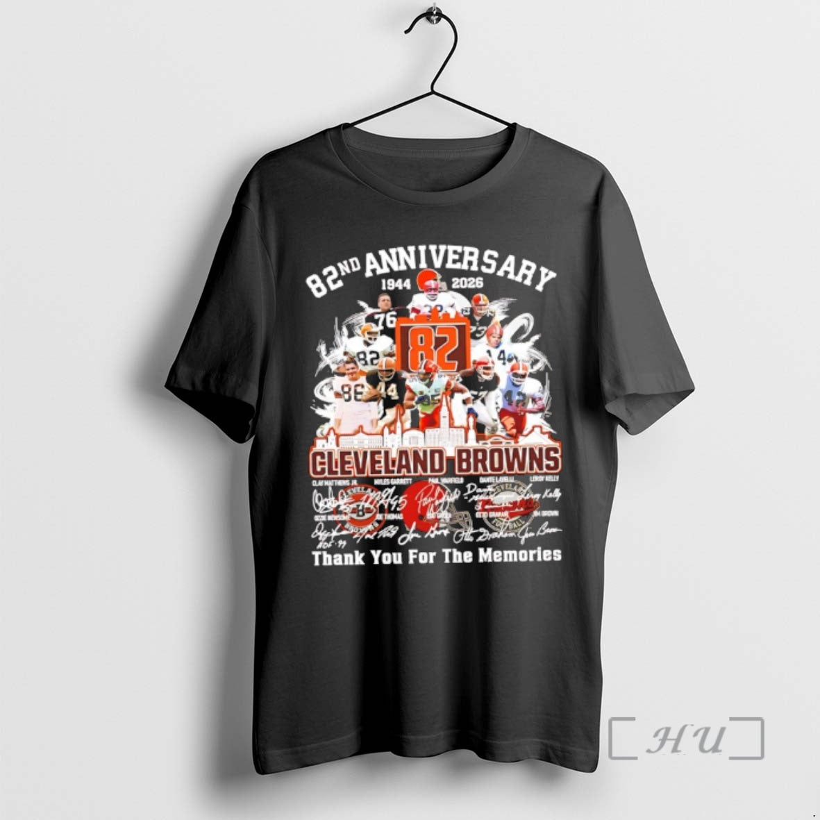 Officials Cleveland Browns 82nd Anniversary 1944 2026 Thank You For The Memories Signatures Premium