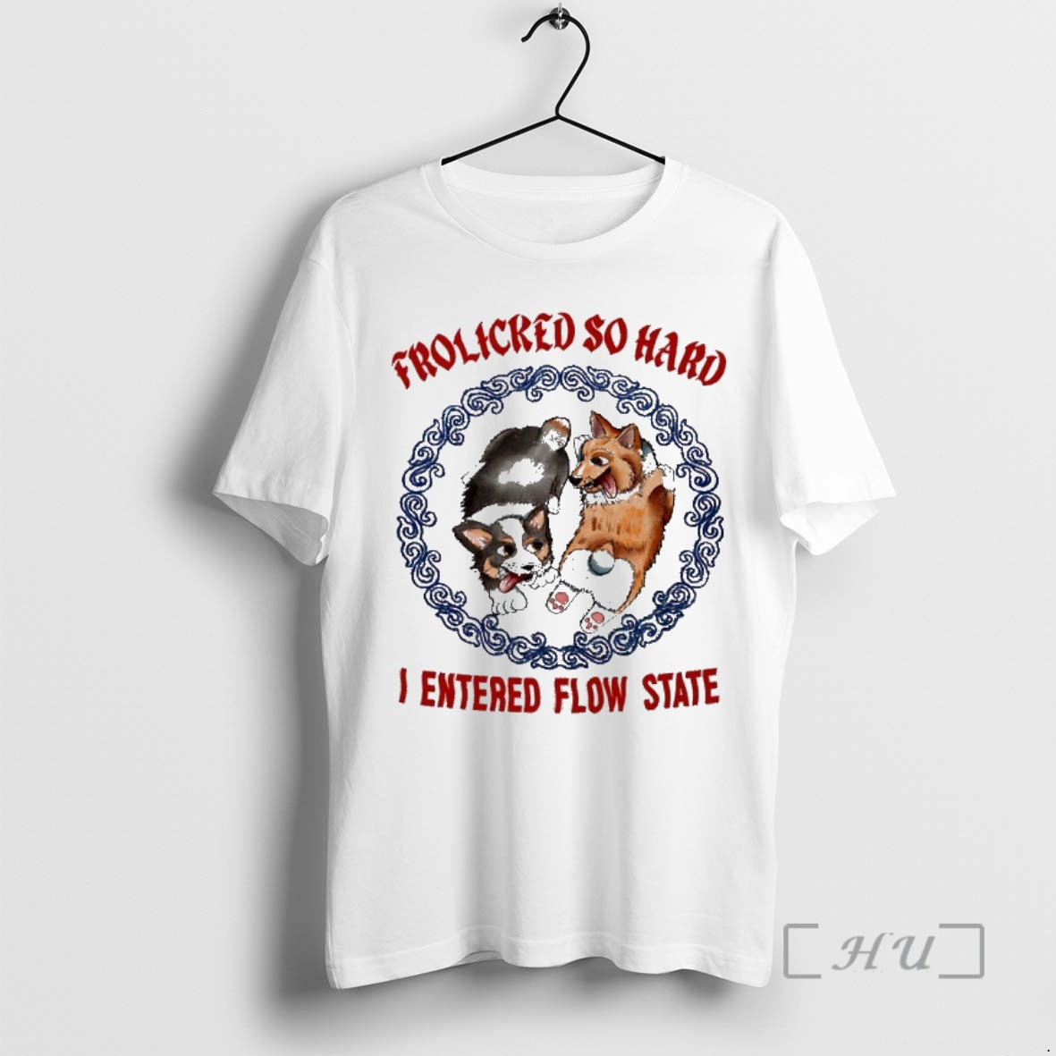 Corgi Frolicred So Hard I Entered Flow State