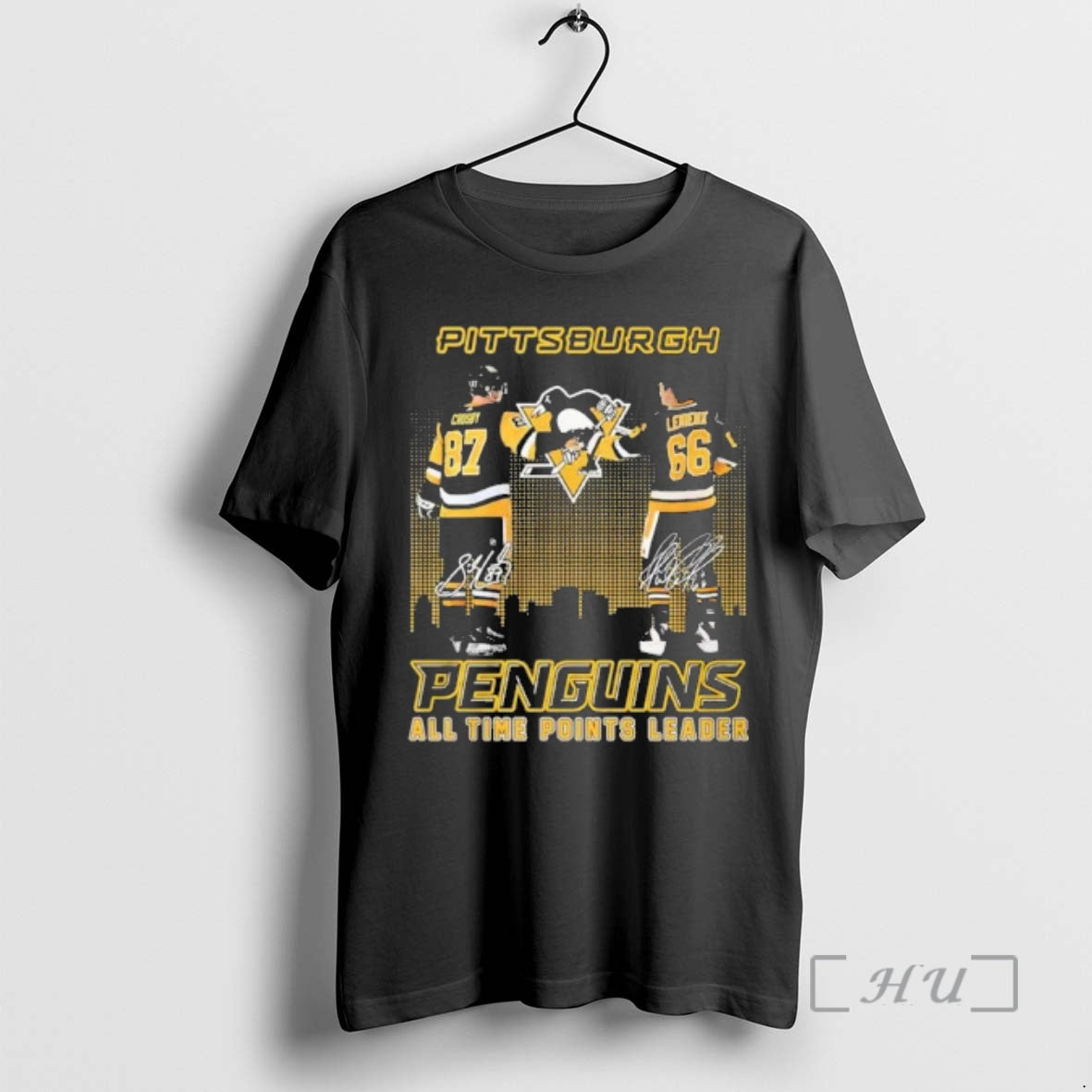 Officials Crosby And Lemieux Pittsburgh Penguins All Time Points Leader