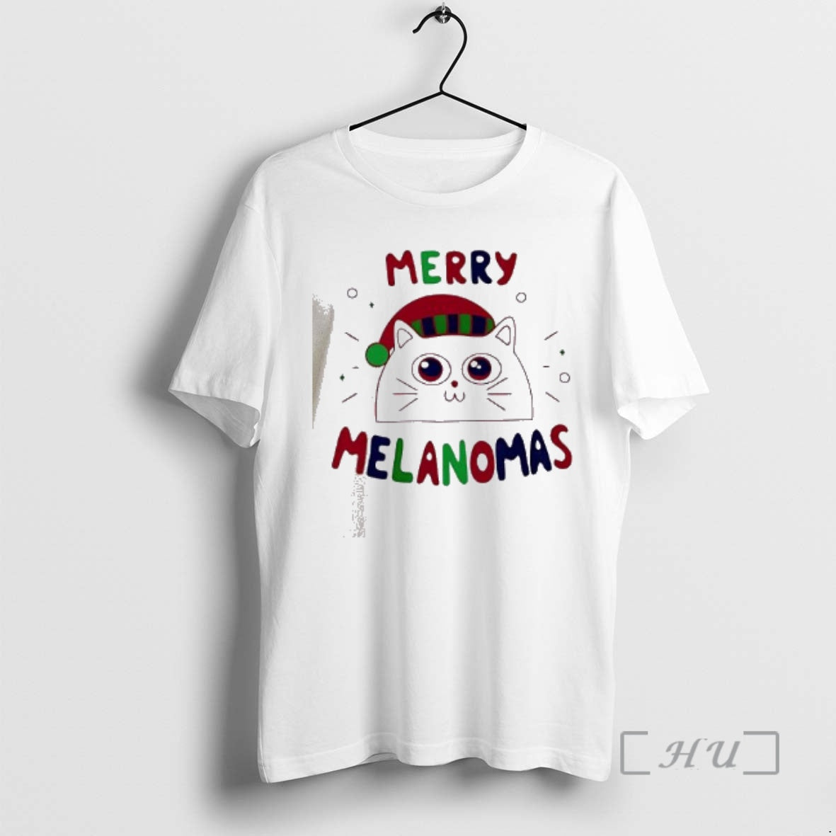 Officials Cute Santa Cat Melanomas Christmas