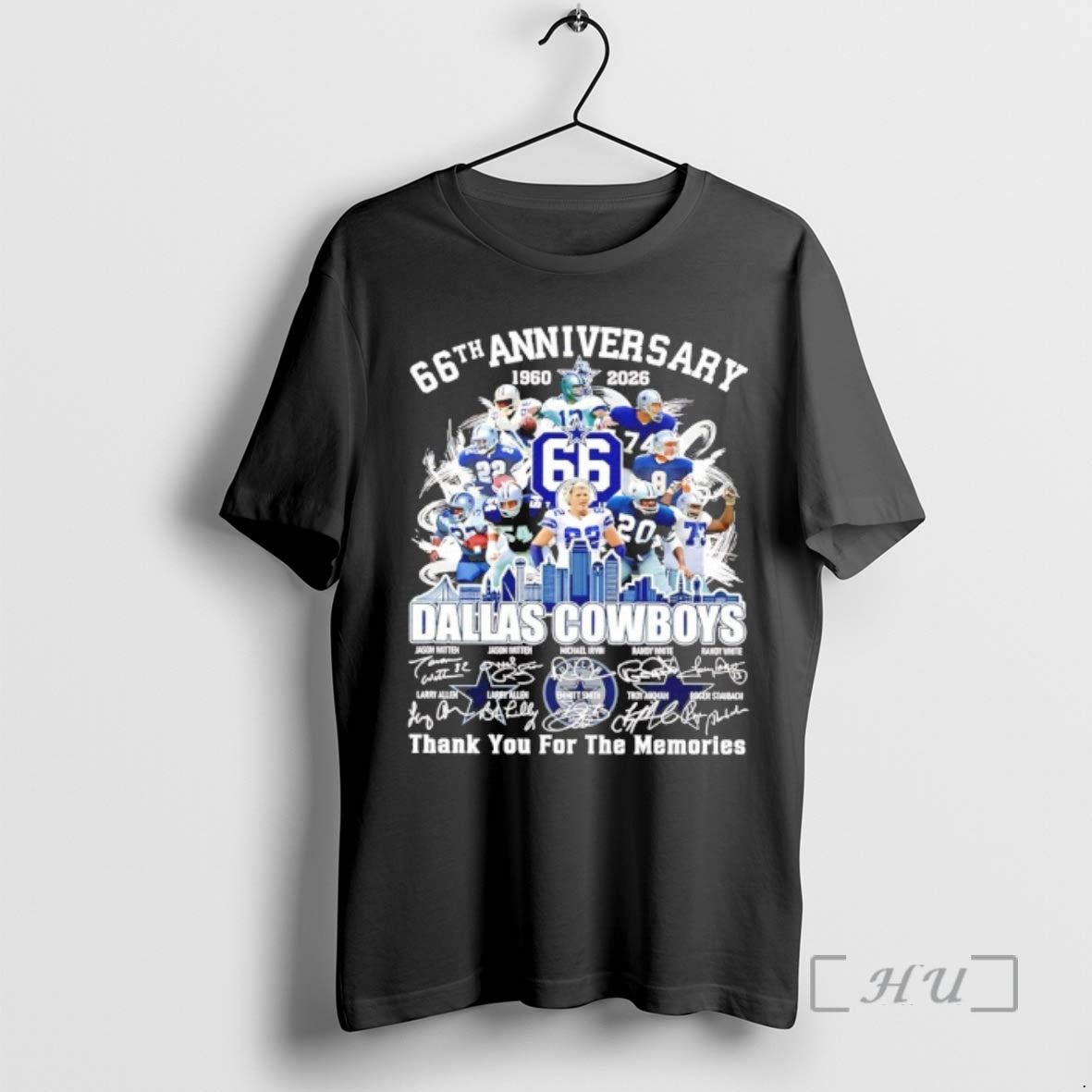 Officials Dallas Cowboys 66th Anniversary 1960 2026 Thank You For The Memories Signatures Premium