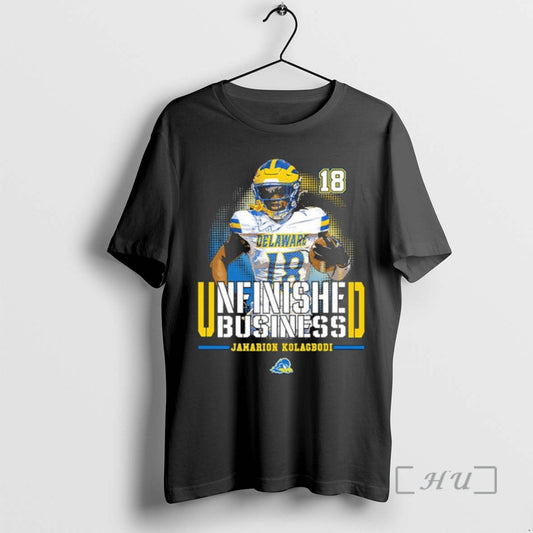 Officials Delaware Fightin Blue Hens Ncaa Football Jamarion Kolagbodi Unfinished Business Premium T Shirts Sweater