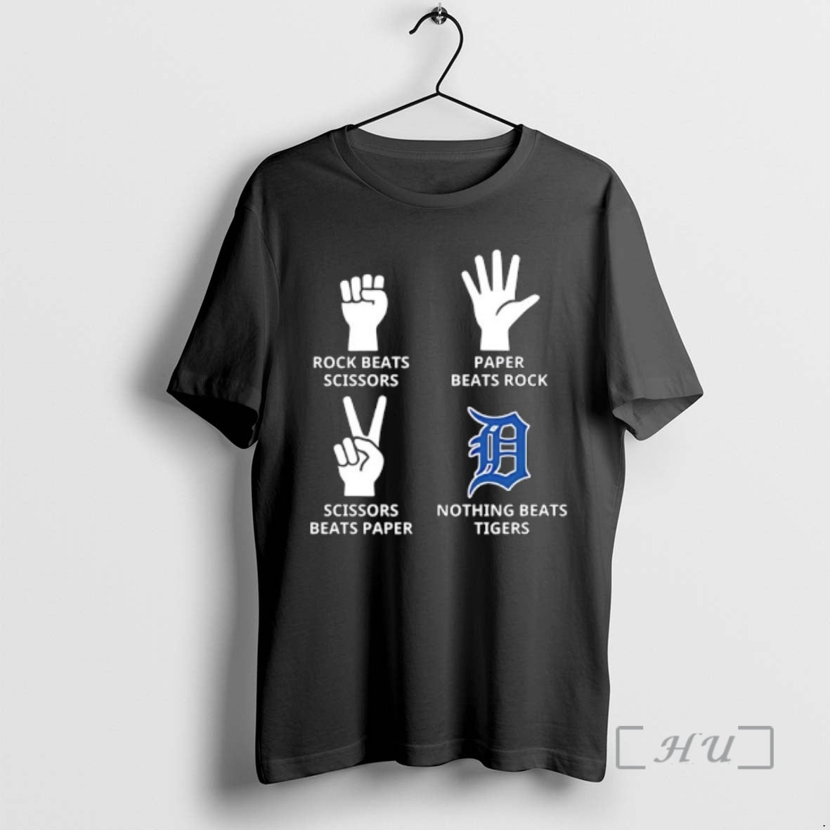 Officials Detroit Tiger Nothing Beats Rock Beats Scissors Paper Beats Rock Scissors Beats Paper Premium