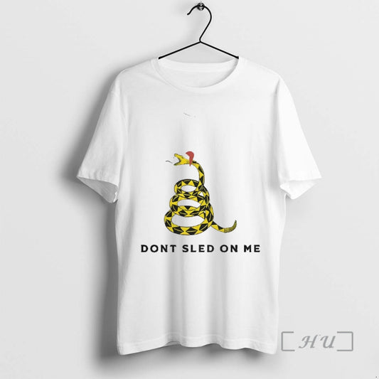 Officials Dont Sled On Me Santa Hat Funny Merry Christmas