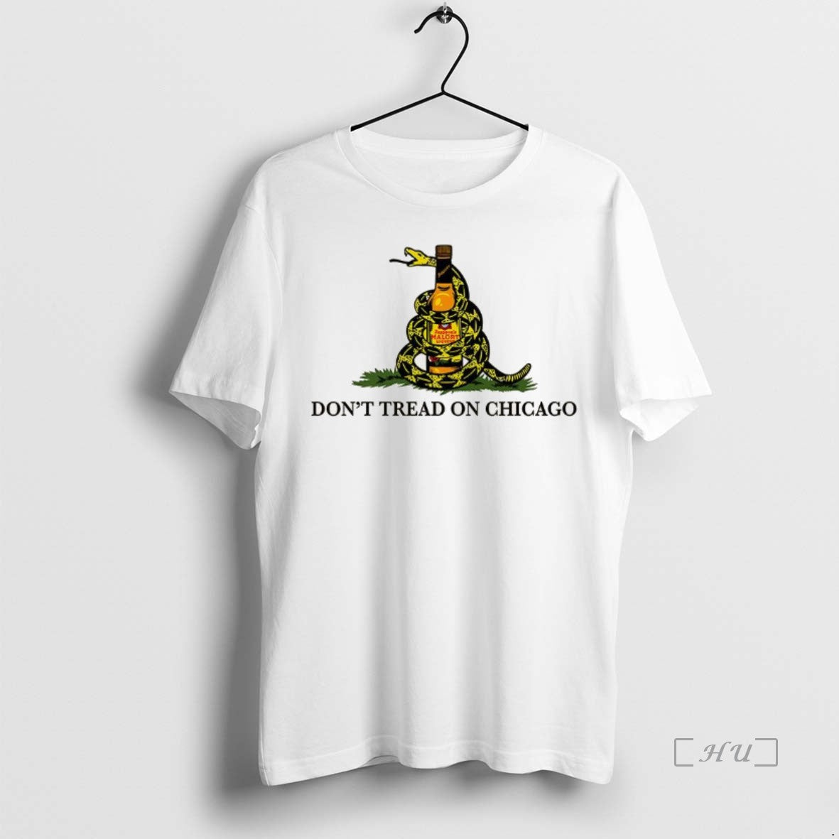 Officials Dont Tread On Chicago Jeppsons Malor Bottle Rattlesnake Caricature