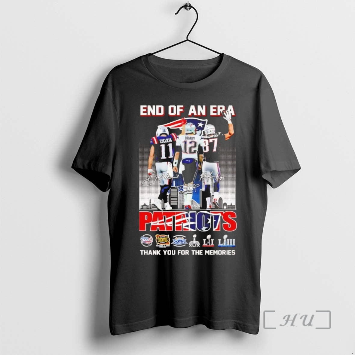 Officials End Of An Era Patriots Thank You For The Memories Chriast Premium T Shirts