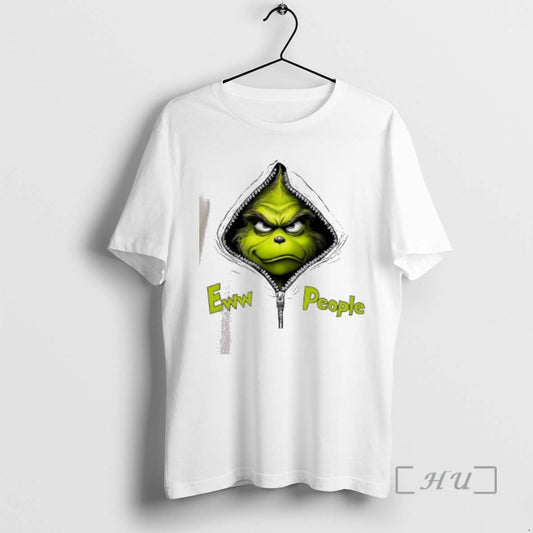 Officials Funny Ew People Christmas Grinch Zipper
