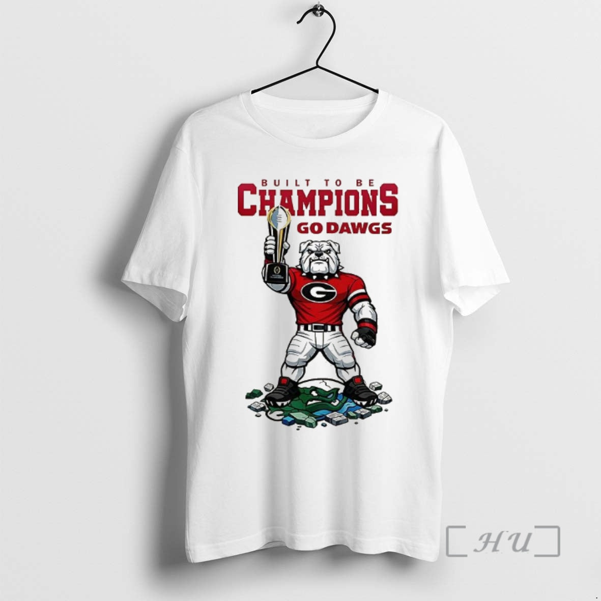 Officials Georgia Bulldogs Cfp 2025 2026 Built To Be Champions Go Dawgs Mascot Premium