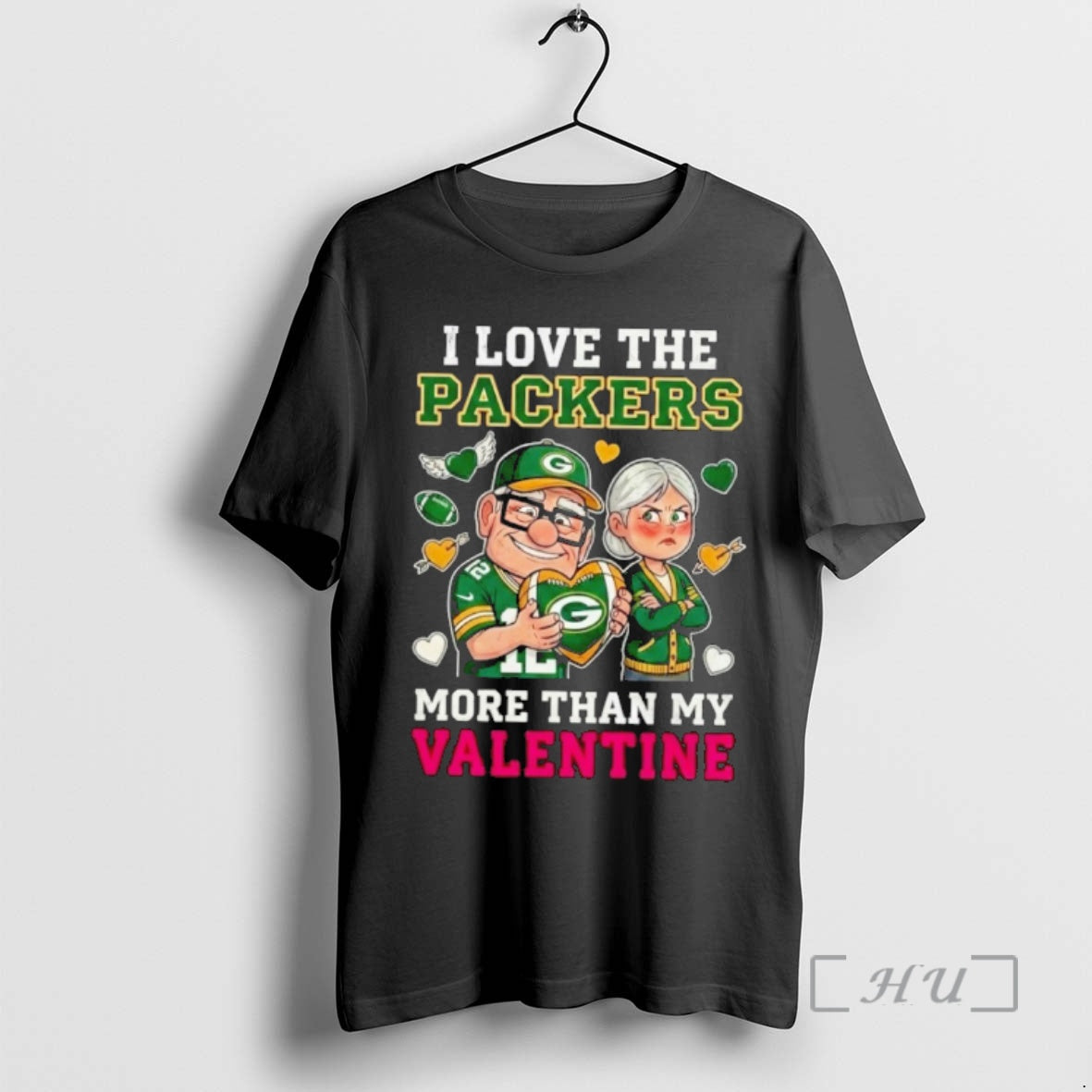 Officials Green Bay Packers Up Movie I Love The Packers More Than My Valentine Premium