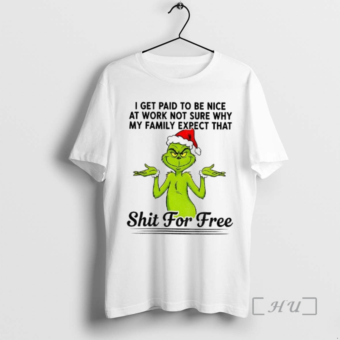 Officials Grinch Santa I Get Paid T Be Nice At Work Not Sure Why My