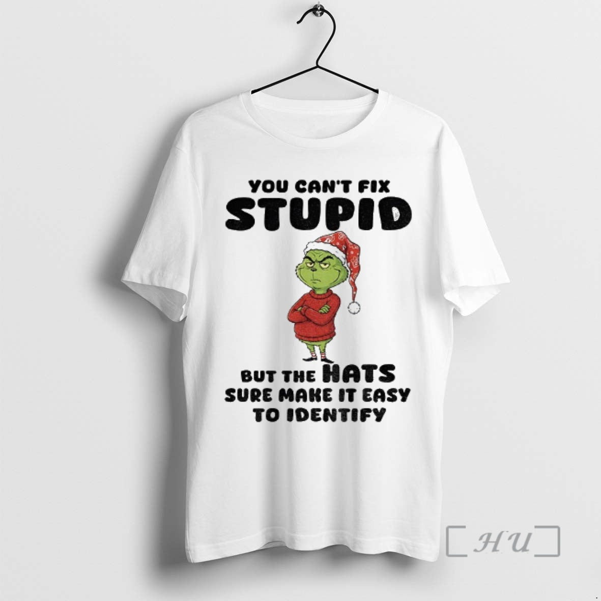 Officials Grinch Santa Hat You Cant Fix Stupid But The Hats Sure Make It Easy