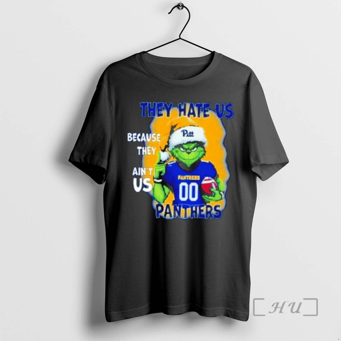 Officials Grinch Santa They Hate Us Because They Aint Us Pitt Panthers Premium T Shirts
