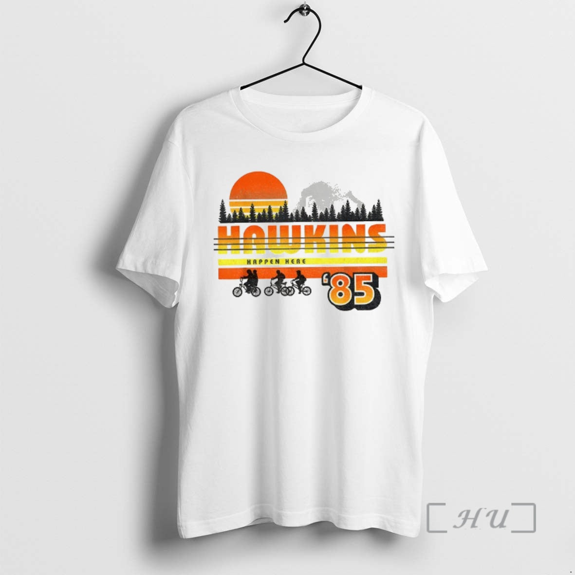 Officials Hawkins Upside Down Happen Here Friends Dont Lie 85 Vintage Premium T Shirts Sweater