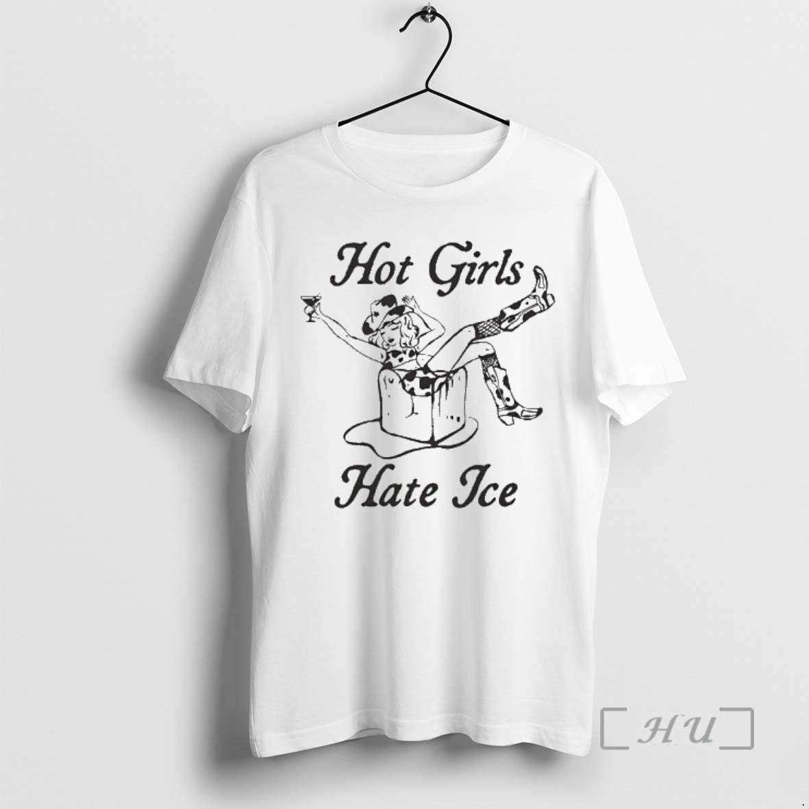 Officials Hot Girls Cowboy Hate Ice Graphic